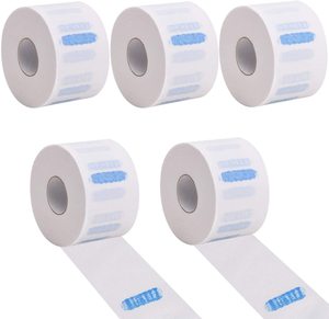 Tiras para el cuello de papel de peluquero desechables, para el cuello rollo de papel, papel elástico <span class=keywords><strong>profesional</strong></span>, protector de banda para el cuello, accesorio de <span class=keywords><strong>peluquería</strong></span> - Product Image 1