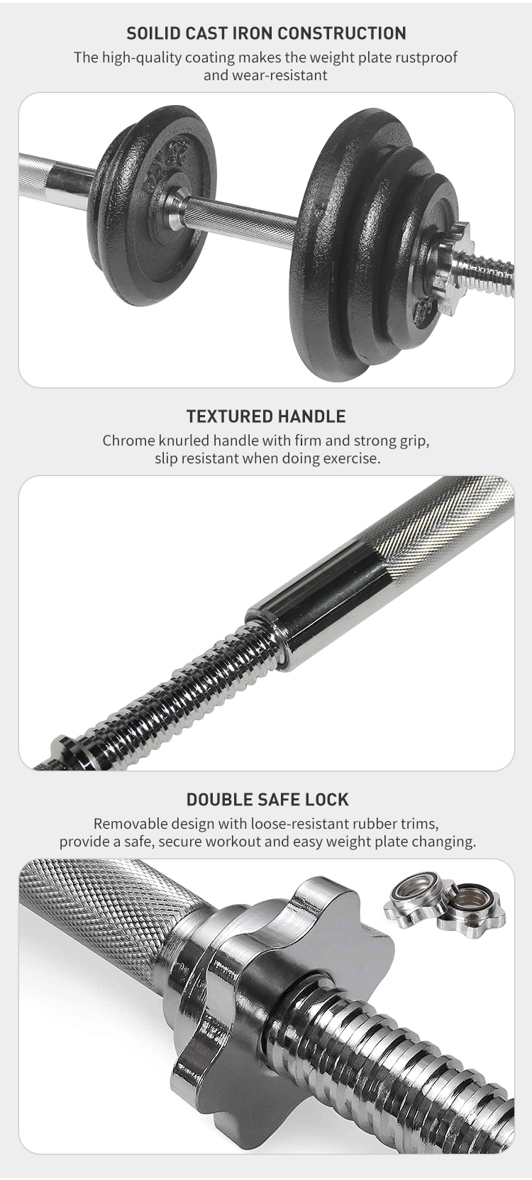 Custom Logo 40 Kg 50kg Lbs Weight Lifting Dumbbells Round Paint Barbell