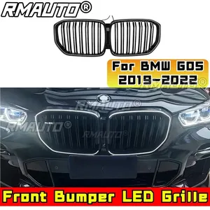 LED Front Grill for BMW X5 G05 2019-2022 Car Front Racing Grille Body Kit <b>ABS</b> Plastic Front Bumper LED Grille Car Accessories - Product Image 3