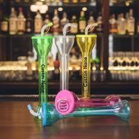 Gobelet en plastique personnalisé avec couvercle pour cocktails glacés, idéal pour les fêtes, les boissons glacées et les Daiquiris – Nouveauté très demandée