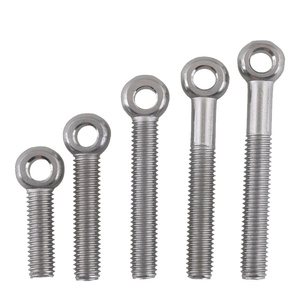 3/8 Acero inoxidable acero al carbono C45 vástago largo de alta resistencia perno de ojo redondo forjado en frío perno de ojo regular doblado - Product Image 2