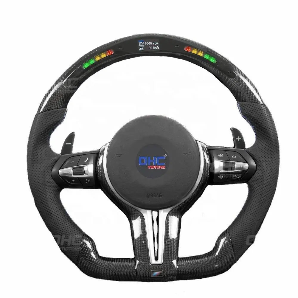 Racing Digital carbon fiber OHC steering wheel for bmw f20 volante f80 x5 f15 series 2 f45 f30 f10