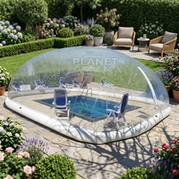 Dôme gonflable transparent d'air de tente de couverture de piscine claire extérieure pour la piscine