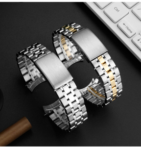 Correa de <span class=keywords><strong>reloj</strong></span> de metal con extremo curvado para Tudores Princes, 13, 17mm, 19, 20mm, hebilla plegable, pulsera de acero inoxidable sólido para hombres y mujeres - Product Image 2