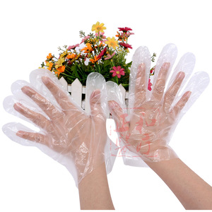 Disposable Pe Gloves Transparent Plastic 100 Pcs Per Bag For Household Cleaning Protection - Product Image 3