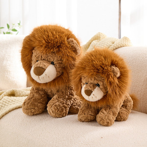 Peluche de León Realista, Muñeco de Peluche de León Amarillo, Juguetes de Peluche de Animales Salvajes del Zoológico, Almohada de Regalo, Venta al por Mayor - Product Image 2