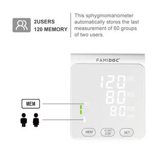 Tensiomètre numérique portable BP Machine avec tensiomètre sphygmomanomètre électrique manchette manuelle-manchette numéro de modèle - Product Image 5