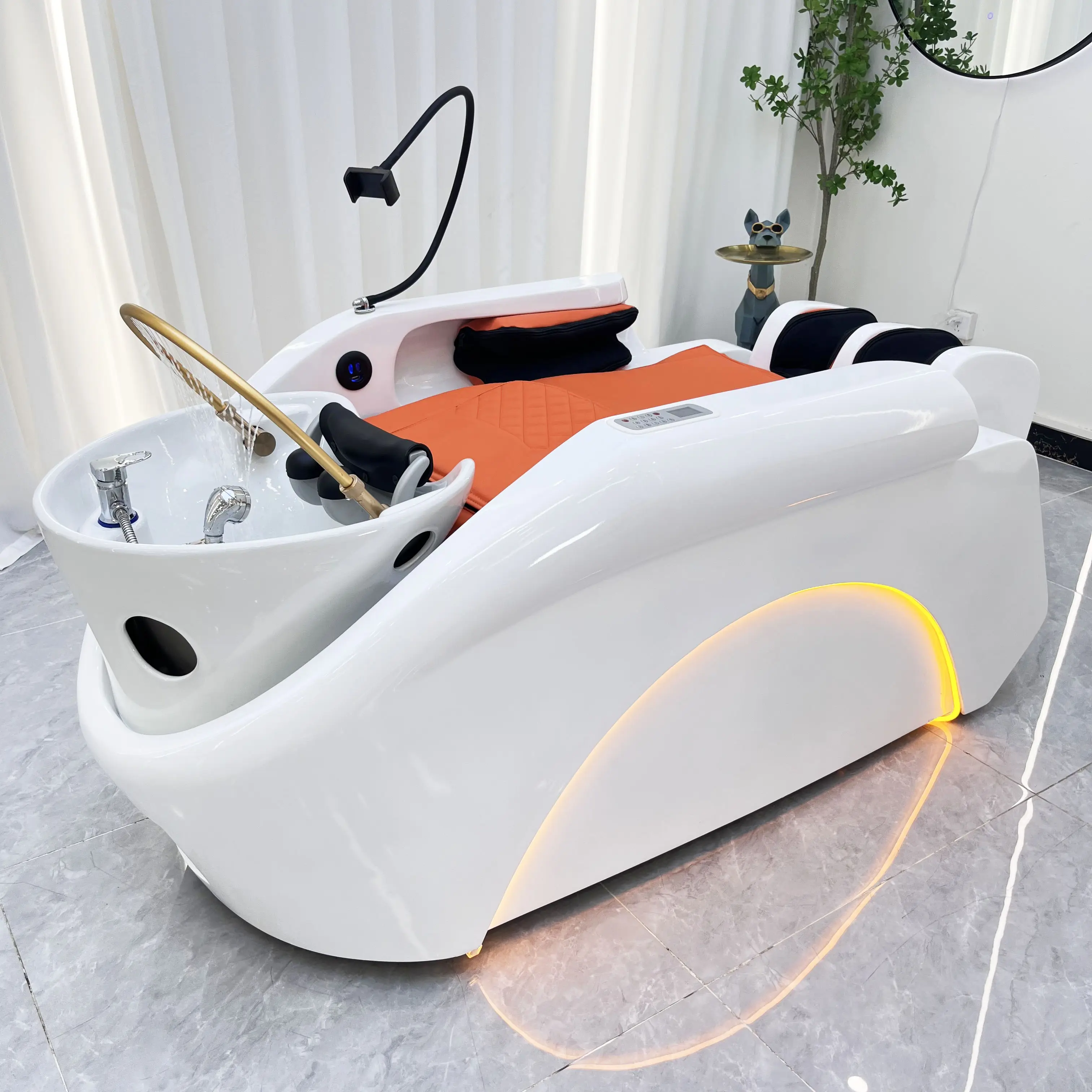 Fabricant de chaise de shampooing de massage pour lavage des cheveux circulation de l'eau chaise de spa de lavage des cheveux lit de shampooing de massage électrique