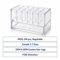 Boîte de rangement pour parfums en acrylique Calic, transparente, avec 12 compartiments et tiroir, pour boutique de parfums, taille personnalisée, OEM, vente en gros