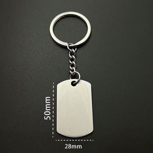 Colgante con Forma de Espejo, Llavero de Acero Inoxidable, Logotipo Grabado con Láser, Material en Blanco para Impresión, Regalo Promocional - Product Image 5