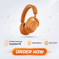 Headphone Nirkabel Hybrid ANC Over-Ear, 6.0 dengan Waktu Putar 40 Jam untuk Perjalanan & Kerja