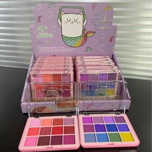 Paleta <span class=keywords><strong>de</strong></span> sombras <span class=keywords><strong>de</strong></span> ojos <span class=keywords><strong>de</strong></span> 12 colores, set <span class=keywords><strong>de</strong></span> <span class=keywords><strong>maquillaje</strong></span> para niños, venta al por mayor, 12 unidades/caja, 4 tipos - Product Image 3