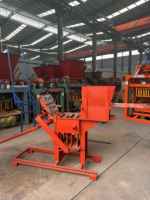 Machine Manuelle Haute Efficacité pour la Fabrication de Briques 2-40, Machine de Fabrication de Briques en Terre Cuite