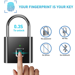 Cadenas intelligent à empreinte digitale avec logo personnalisé, en alliage <span class=keywords><strong>de</strong></span> zinc, rechargeable par USB, pour casiers <span class=keywords><strong>de</strong></span> gym, <span class=keywords><strong>de</strong></span> sport, d'école et <span class=keywords><strong>de</strong></span> personnel - Product Image 3