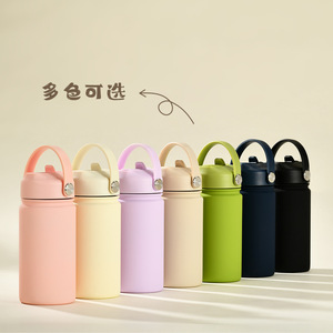 2026 Luxury 350ml 316L Stainless Steel Eco-Friendly Children's Mini Portable Vacuum <b>Bottle</b> with Wide Mouth Handle Custom Logo - Product Image 3