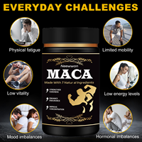 Neewwon Comprimés d'extrait de racine de maca pour hommes-Boost Energy Stamina Vitality 60 Count 2 Comprimés Daily Support Workouts Daily