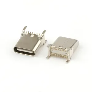 Type-C 암 USB 16P 커넥터 수직 SMT 9.3H PCB용 USB 암 커넥터