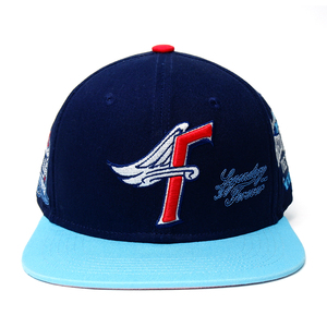 Qianzun <span class=keywords><strong>Beiger</strong></span> Underbrim Brim bordado parche Snapback sombrero gorras coloridas dos tonos Oem deportes equipo Snapback gorras - Product Image 2