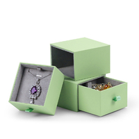 Boîte à tiroir en papier personnalisée par le fabricant, emballage cadeau, boîte à bijoux pour ranger les bagues, les boucles d'oreilles, les colliers et les bracelets