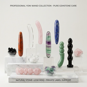 Varita Masajeadora de Cristal de Amatista para Estimulación del Pene y Vagina, Piedra Curativa, Varita Yoni Delgada de Amatista, Dildo de Cristal para el Placer Femenino - Product Image 2