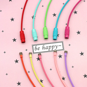 Anneaux en fil de fer peint en acier inoxydable, porte-clés durables, accessoires de bijoux DIY, forme ovale, vente en gros - Product Image 2