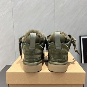 Botas de Nieve de Lujo para Mujer, Diseño Moderno y Elegante, Cálidas, de Lana y Cuero, Cómodas, Altura al Tobillo, Plantilla de PU, Cierre Deslizante - Product Image 6