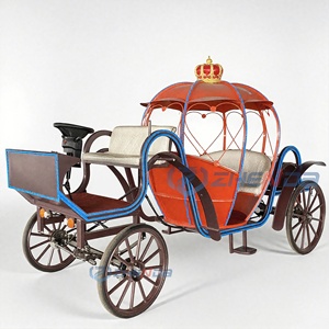 Cinderella Wedding Horse Carriage Luxury Classical Pumpkin Horse Wagon Electric Pumpkin Cart Horse Carriage - Product Image 2