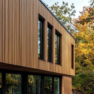 แผ่นผนังภายนอกอาคารทำจากไม้ไผ่สำหรับตกแต่งไม้แนวชนบทกันน้ำเป็นมิตรกับสิ่งแวดล้อม - Product Image 1