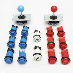 <span class=keywords><strong>Kit</strong></span> de pièces DIY pour borne d'arcade, prix usine, joystick 8 directions 5 broches, 12 boutons pour 1 ou 2 joueurs, micro-interrupteurs pour projets USB MAME - Product Image 1