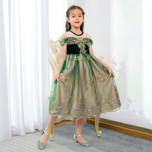 New Style Princess Anna <span class=keywords><strong>Elsa</strong></span> incoronation Cosplay Dress Queen <span class=keywords><strong>Elsa</strong></span> Christmas Halloween Costume Party Gown for Girls BX1726 - Product Image 5
