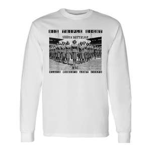 Camiseta de manga larga Six Triple Eight 6888th Battalion WAC, diseño histórico del Cuerpo del Ejército negro para mujer, cuello redondo unisex para adultos - Product Image 1