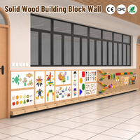 Panel de Pared de Actividades de Madera Maciza Personalizado, Panel Educativo con Orificios, Equipo de Juegos para Interiores, Jardín de Infancia, Preescolar, Cafetería Infantil, Hogar