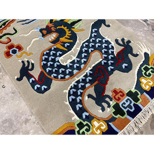 Tapis en laine noués à la main, design Ushak, laine filée à la main de haute qualité, classique, poils courts, support en latex antidérapant, sol de maison - Product Image 6