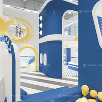 Parque Infantil Interior Personalizado de Alta Calidad, Centro de Juegos Interactivo de Simulación, Piscina de Pelotas para Restaurantes, Uso Comercial, ISO9001