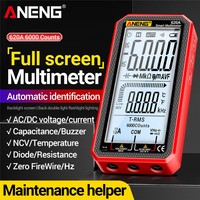 Multimeter Multifungsi Layar Besar Digital Presisi Tinggi Penguji Kapasitansi Tegangan Anti-Api Meter Universal Baru