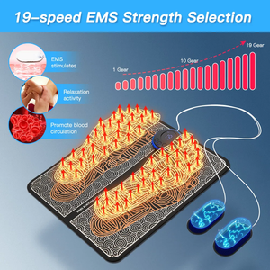 Mini Tapete de Masaje Portátil, Masajeador EMS TENS, Máquina de Acupuntura Recargable con Pantalla LCD para Alivio de Pies, Manos, Piernas y Cuerpo - Product Image 2