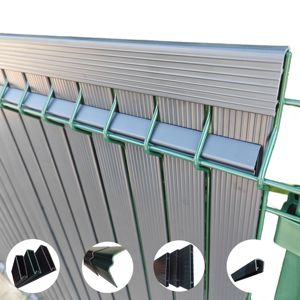 Kit d'occultation en <span class=keywords><strong>PVC</strong></span> Antil-VU pour panneaux de clôture en treillis métallique <span class=keywords><strong>rigide</strong></span> 3D, comprend des lattes d'intimité pour la sécurité du jardin et le blocage du vent - Product Image 6