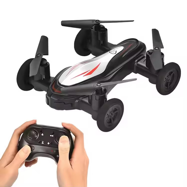 New Fly Run Toy Kids Children 2 in 1 Car Air Ground Mode Small RC Flying Car Quadcopter Drone Toys With FPV Camera for Choice