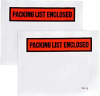 4.5 "x 5.5" Pochette d'emballage transparente pour bordereau d'expédition avec liste d'emballage Pochette d'impression fermée Sac d'enveloppe pour bordereau d'emballage de facture