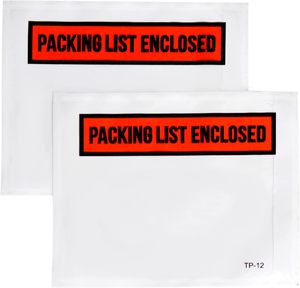 4.5 "x 5.5" sacchetto di lettera di lettera di imballaggio trasparente con la lista di imballaggio incluso sacchetto di stampa busta per fattura - Product Image 6
