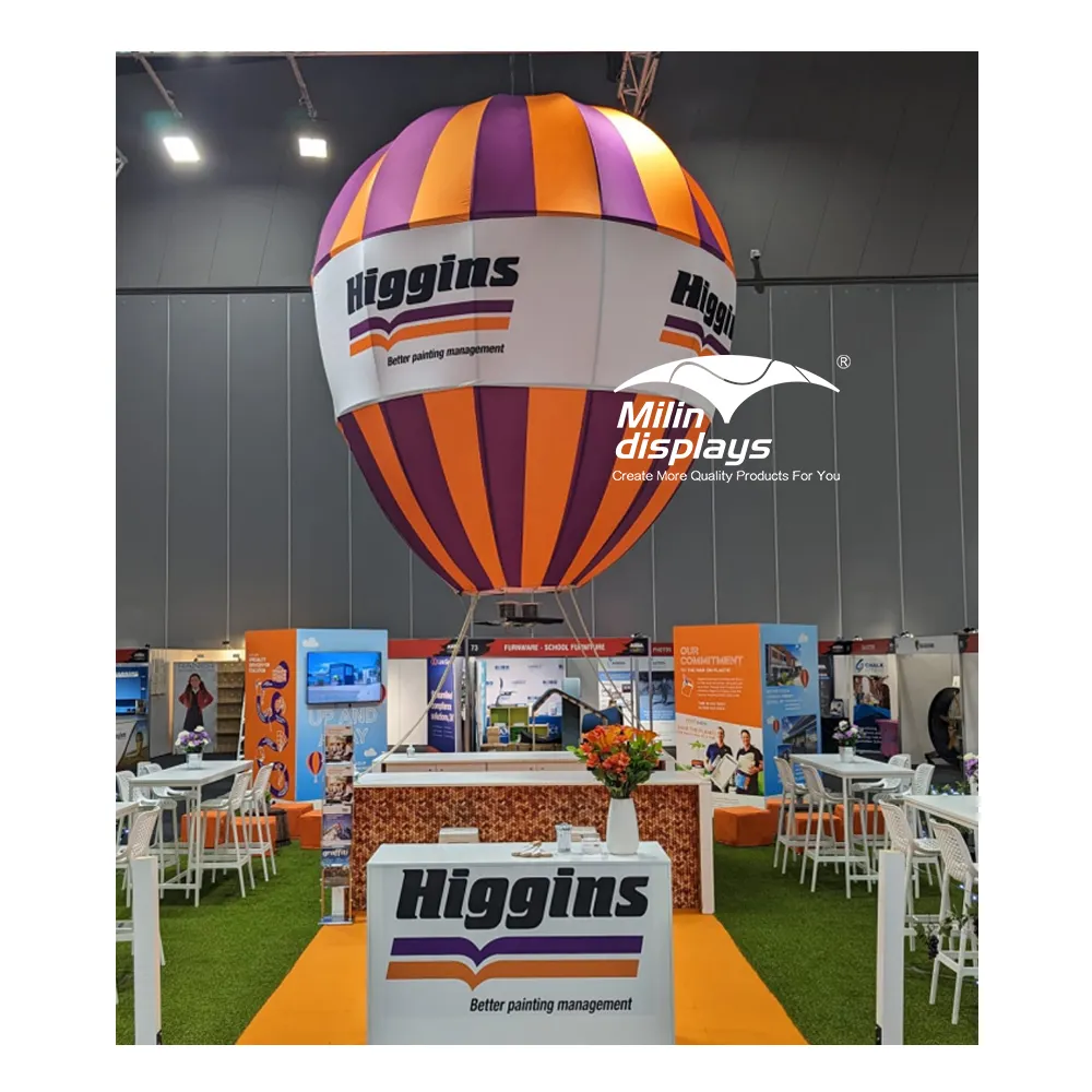 Hot Air Balloon Hanging Banner Trade Show Ceiling Hanging Banners Exhibition Displays Hanging Sign