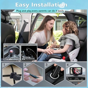 Xe Mới bé Màn hình 7 inch phía sau xem màn hình màn hình với rộng rõ ràng xem máy ảnh trẻ sơ sinh 7 inch xe gương màn hình - Product Image 4