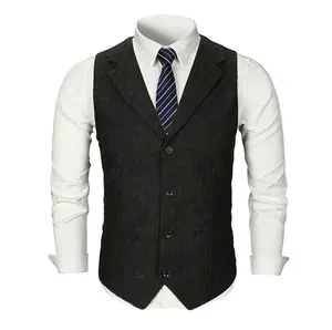 bedrijf vesten Suppliers-Oem Mode Nieuwste Ontwerp Pakken Jacquard Vest Heren Vest