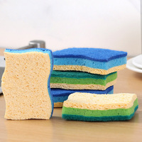 Éponge de cuisine en cellulose double face anti-rayures Esun, forte décontamination, absorption élevée 250%-500% d'eau, pour la vaisselle
