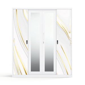 Armoire en acier imprimé à 4 portes, 1600 mm - Product Image 2