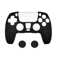 Étui de protection en silicone avec 2 capuchons antidérapants pour manettes Sony PlayStation 5 – Accessoires pour console de jeu