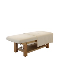 Lot de 2 draps-housses pour table de massage SPA, housse de matelas de thérapie avec trou