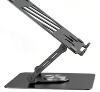 Support pour ordinateur portable, support pour ordinateur portable de bureau à domicile, tablettes, ergonomique, portable, pliable, réglable, en alliage d'aluminium