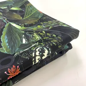 Modern high end custom printing textile sofa fabric jungle animal print stretch upholstery knitted fabric elastic