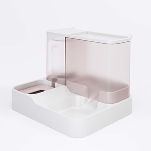 2 in 1 Automatic <strong>Cat</strong> <strong>Feeder</strong> and Water Dispenser with Large Capacity and No <strong>Wet</strong> Mouth Design - Product Image 6
